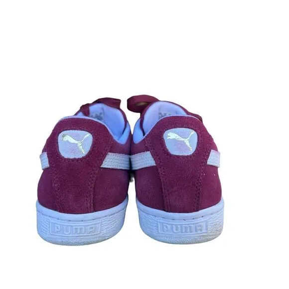 PUMA Suede XL sneakers in burgundy and white Size 11.5