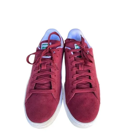 PUMA Suede XL sneakers in burgundy and white Size 11.5