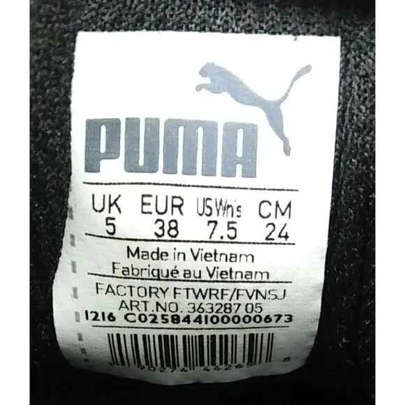 Puma Vikky Platform Fashion Sneakers Shoes Women's Size 7.5 Black Puma Classic P