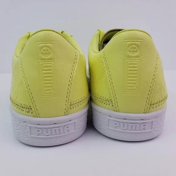 Puma x Emoji Basket x Emoji Retail Womens Size 6.5 Sunny Lime Sneaker Shoes