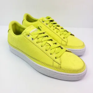 Puma x Emoji Basket x Emoji Retail Womens Size 6.5 Sunny Lime Sneaker Shoes