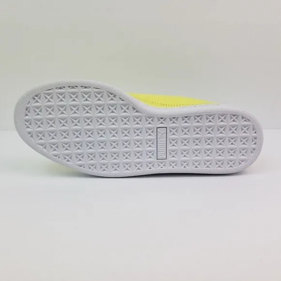 Puma x Emoji Basket x Emoji Retail Womens Size 6.5 Sunny Lime Sneaker Shoes