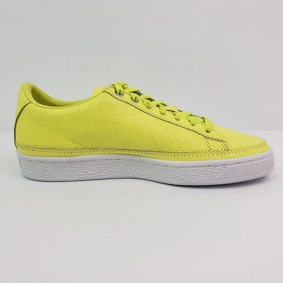 Puma x Emoji Basket x Emoji Retail Womens Size 6.5 Sunny Lime Sneaker Shoes