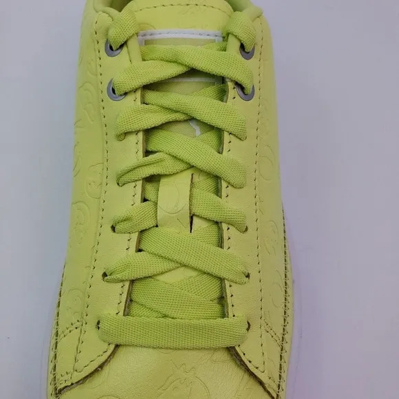 Puma x Emoji Basket x Emoji Retail Womens Size 6.5 Sunny Lime Sneaker Shoes