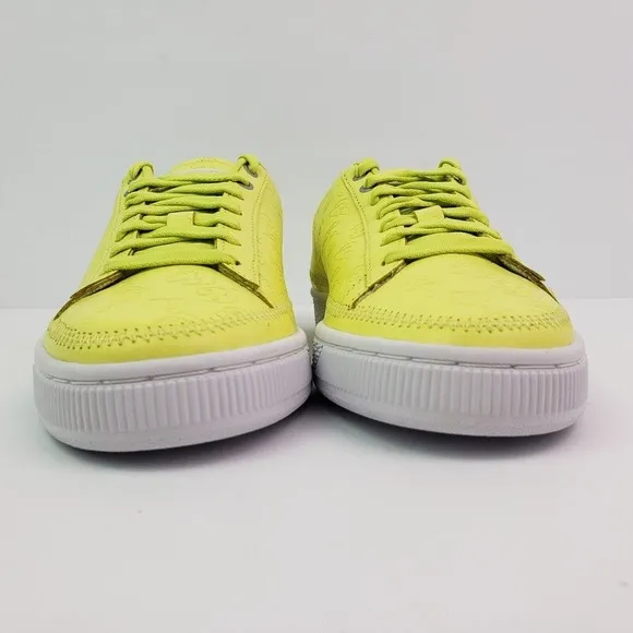 Puma x Emoji Basket x Emoji Retail Womens Size 6.5 Sunny Lime Sneaker Shoes