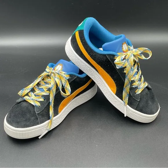 Puma x Garfield Market Suede Youth 3C Sneakers Black Orange 384554-01