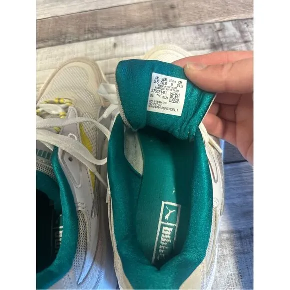 PUMA Hedra Ocean Queen Lace Up Suede Leather Workout Sneakers Shoes Size 8