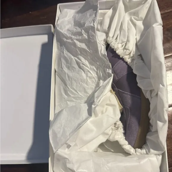 Purple Suede Sneakers with Gum Sole