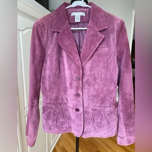 Pursuits ltd suede leather jacket blazer in a size large gorgeous color