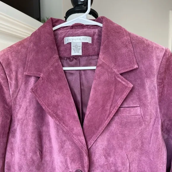 Pursuits ltd suede leather jacket blazer in a size large gorgeous color