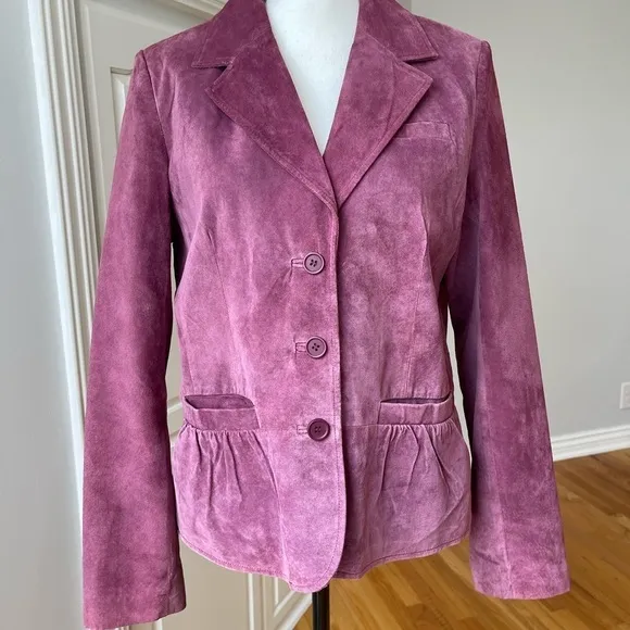 Pursuits ltd suede leather jacket blazer in a size large gorgeous color