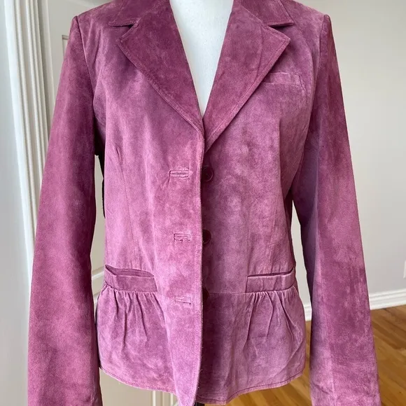 Pursuits ltd suede leather jacket blazer in a size large gorgeous color