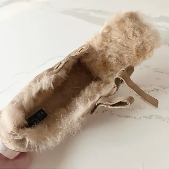 Rachel Zoe Boe Suede/ Fur Sneakers