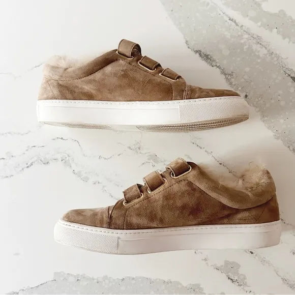 Rachel Zoe Boe Suede/ Fur Sneakers