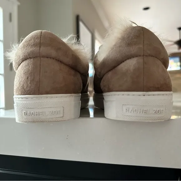 Rachel Zoe Boe Suede/ Fur Sneakers