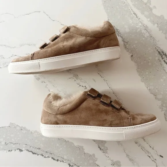 Rachel Zoe Boe Suede/ Fur Sneakers