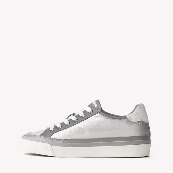 RAG &amp; BONE Army Sneakers Silver Nylon Sz 6.5