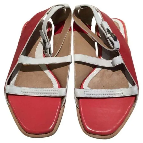 Rag &amp; Bone Leather Strappy Flat Sandal Size 38 NEW