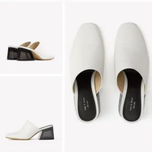 Rag &amp; Bone Millie, White, Leather, size 7.5 New