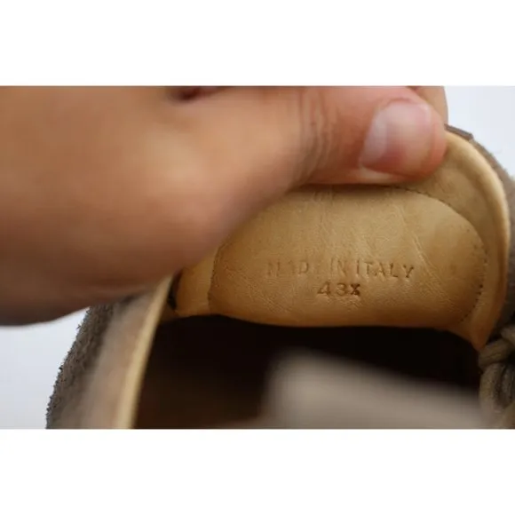Rag &amp; Bone Suede Beige Sneakers Men’s EU Size 43.5 Made In Italy