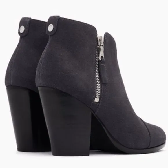 Rag &amp; Bone Margot Black Suede Ankle Boots