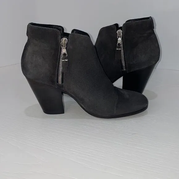 Rag &amp; Bone Margot Black Suede Ankle Boots