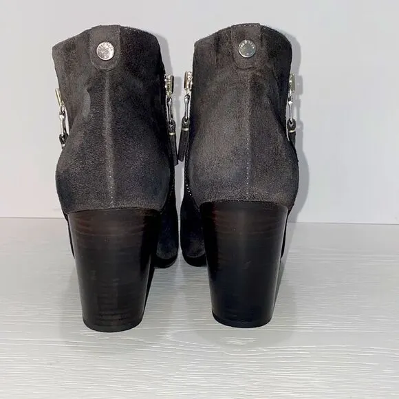 Rag &amp; Bone Margot Black Suede Ankle Boots