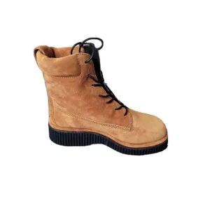 Rag &amp; Bone Sloane Combat Suede Boots Cinnamon Brown NIB Size Eu 37 US 7 NEW