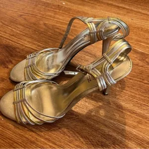 Ralph Lauren classic simple Elegant Gold Women's Heels