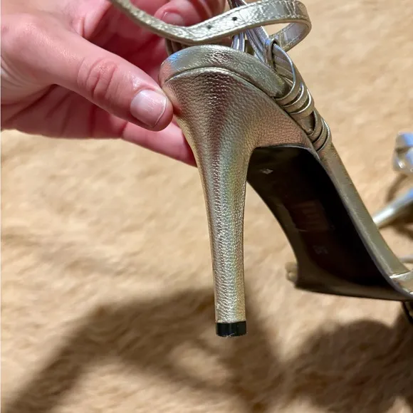 Ralph Lauren classic simple Elegant Gold Women's Heels