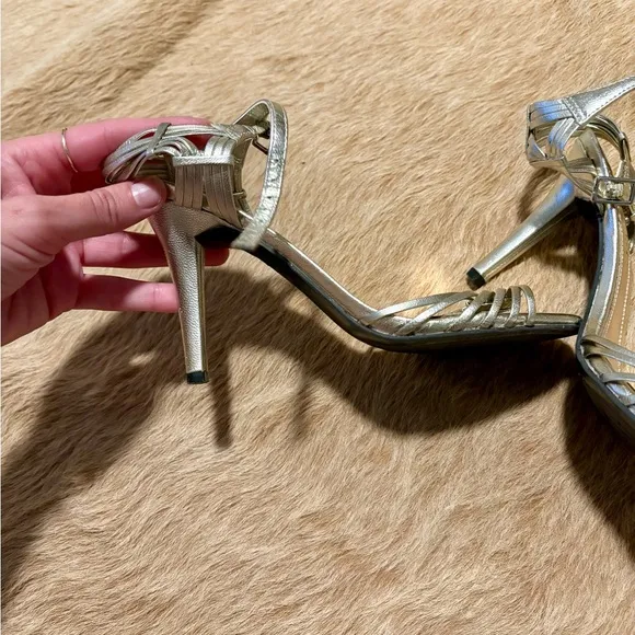 Ralph Lauren classic simple Elegant Gold Women's Heels