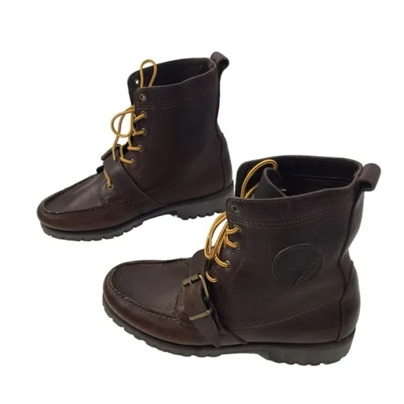 Ralph Lauren country Ranger Oil Leather Boots - 8 D