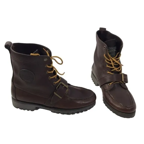 Ralph Lauren country Ranger Oil Leather Boots - 8 D