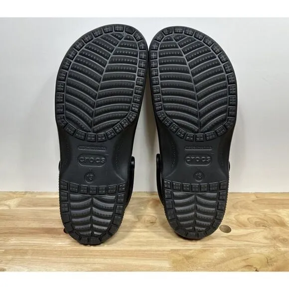 Rare Crocs Classic Clog Rutgers NCAA Men’s Size 13 Slip-on Shoes Black Red
