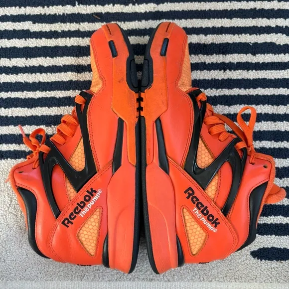 RARE Reebok Pump Omni Lite 'Pumpkin Glow In the Dark' Basketball Sneakers