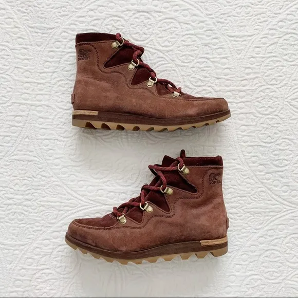 RARE Sorel Redwood Sneakchic Alpine Ankle Boots