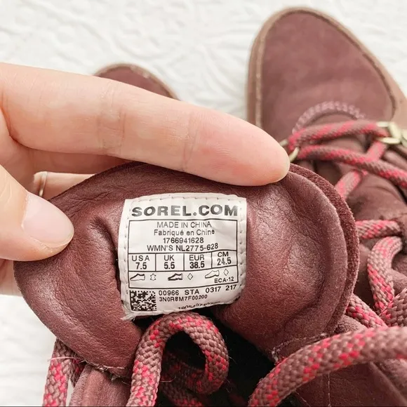 RARE Sorel Redwood Sneakchic Alpine Ankle Boots