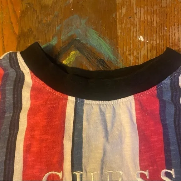 Really Clean Classic Guess Originals Los Angeles Striped Shirt Size Small