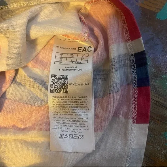 Really Clean Classic Guess Originals Los Angeles Striped Shirt Size Small