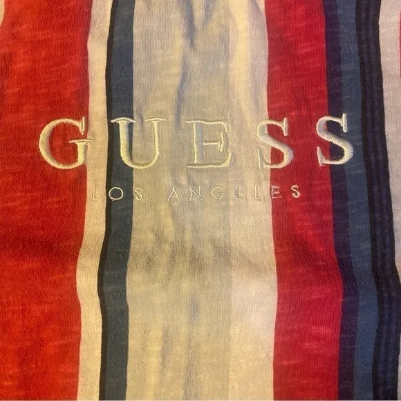 Really Clean Classic Guess Originals Los Angeles Striped Shirt Size Small