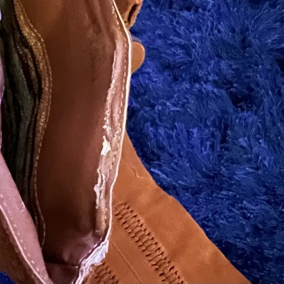 REBA Brown Suede Fringe Western Cowgirl Hades Boots size 8.5 (NWOT)