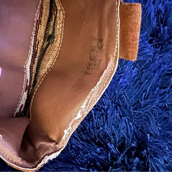 REBA Brown Suede Fringe Western Cowgirl Hades Boots size 8.5 (NWOT)