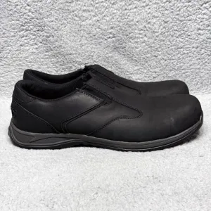 Red Wing Comfortpro Mens Size 12 Slip On Work Shoes Black Leather Safety Toe