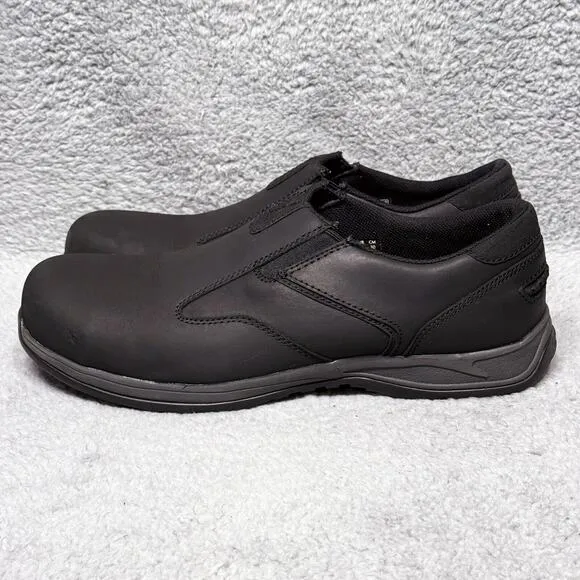 Red Wing Comfortpro Mens Size 12 Slip On Work Shoes Black Leather Safety Toe