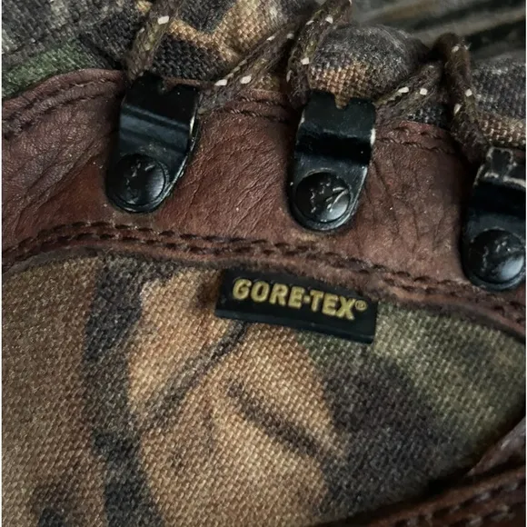 Red Wing Irish Setter Leather Camo Hunting Boots 600 G Thinsulate Gore-Tex Sz 10