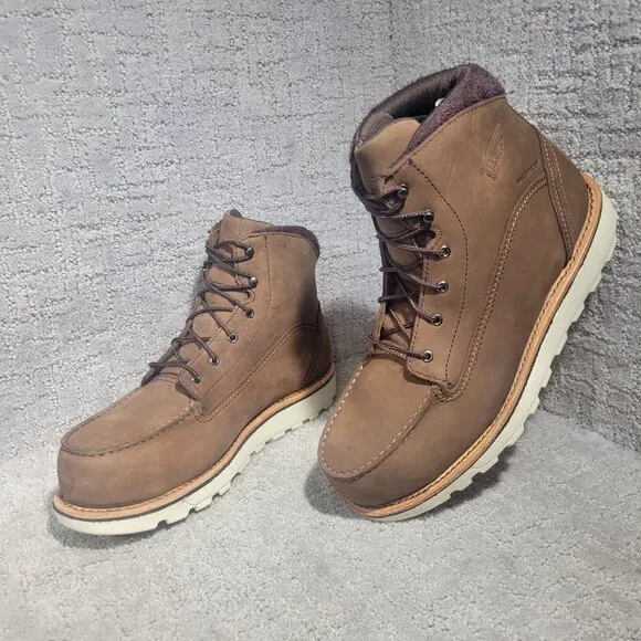 Red Wing Traction Tred Women's 10D Brown Leather Waterproof Safety Toe Boots