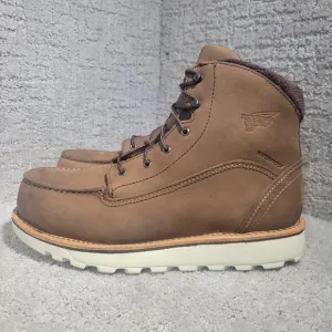 Red Wing Traction Tred Women's 10D Brown Leather Waterproof Safety Toe Boots