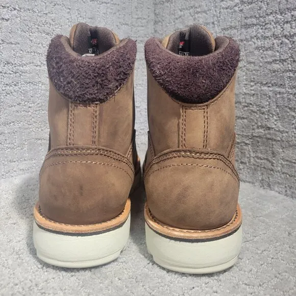 Red Wing Traction Tred Women's 10D Brown Leather Waterproof Safety Toe Boots
