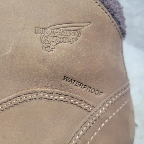 Red Wing Traction Tred Women's 10D Brown Leather Waterproof Safety Toe Boots