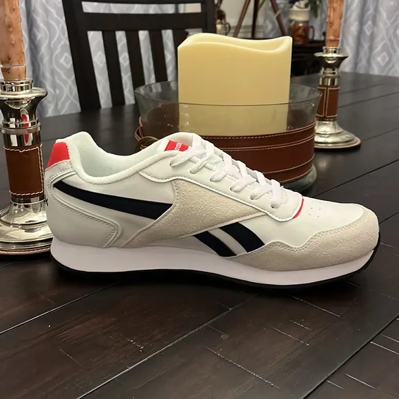 Reebok Classic Harman Run shoes sneakers New White red blue Men’s Sizes